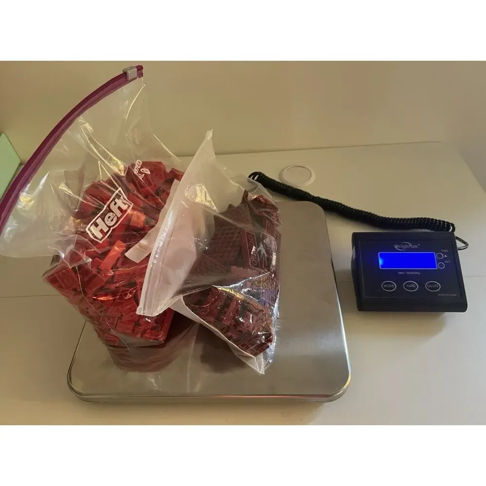 2LBs LEGO DARK RED BURGUNDY And RED Loose Bricks Bulk Lot 2 Pounds